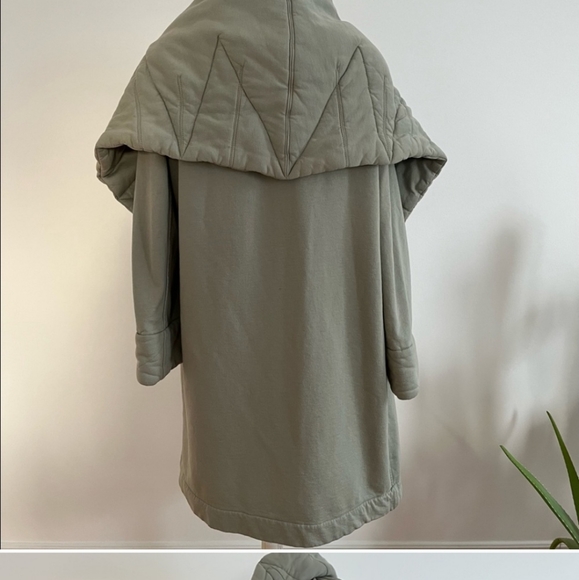 Young Fabulous & Broke Cotton Sandrine Coat in Sage, M/L - Picture 10 of 10